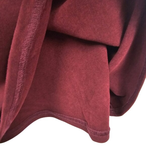 Cottage Prairie Cabin Boho Modern Chic Fall Midi Heat-Tech Burgundy Wine OGL SM - Picture 8 of 13